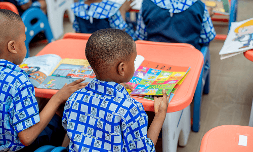 Happy Pupil in Brother Pius School